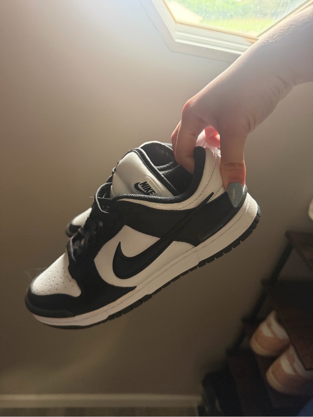 Nike Women’s Black and White Low-Top Sneakers
